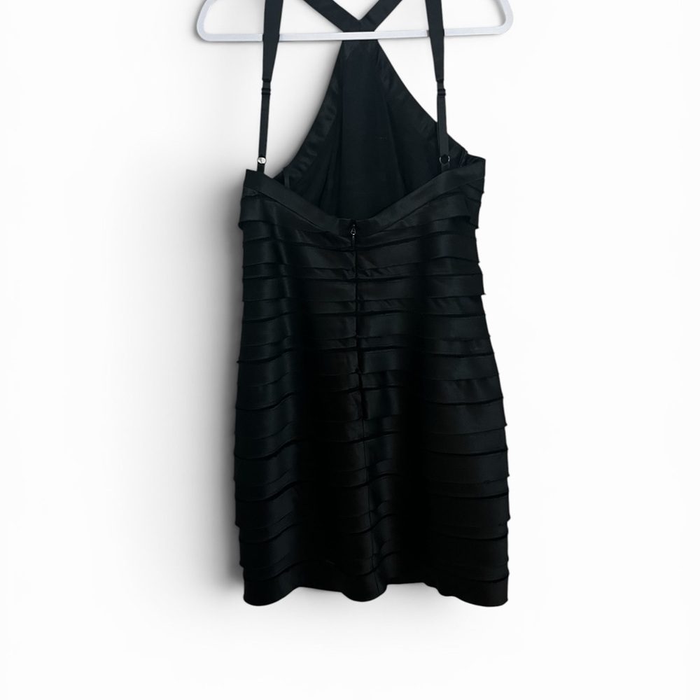 BCBGMaxAzria Black Cross-Strap Bandage Mini Dress - Picture 5 of 6